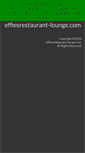 Mobile Screenshot of effiesrestaurant-lounge.com